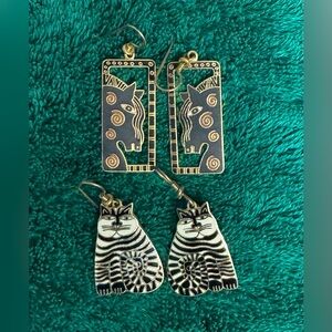 2 pair of Laurel Burch earrings